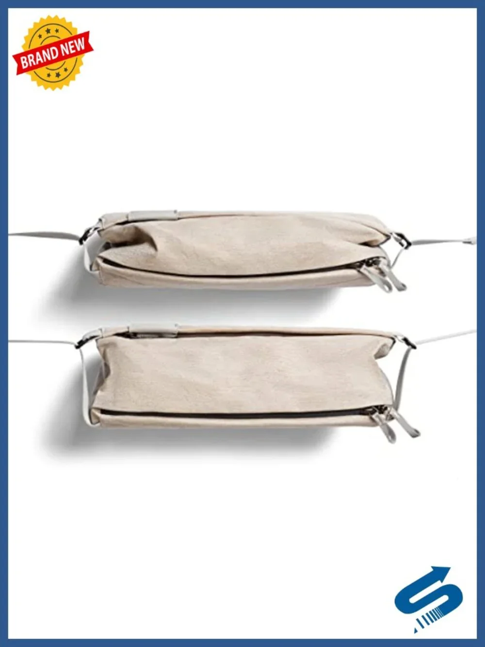 Unisex Compact Sling Bag - Water-resistant, Multiple Compartments, Crossbody